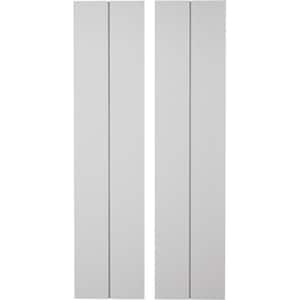 11 in. x 52 in. Timberthane Polyurethane 2-Board Joined Board-n-Batten Smooth Faux Wood Shutters, No Batten Pair