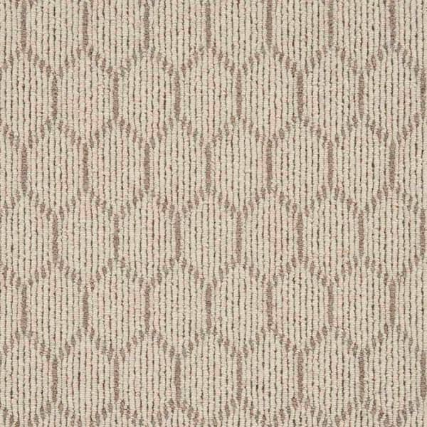 Natural Harmony 6 in. x 6 in. Pattern Carpet Sample - Entanglement - Color Desert/Bark