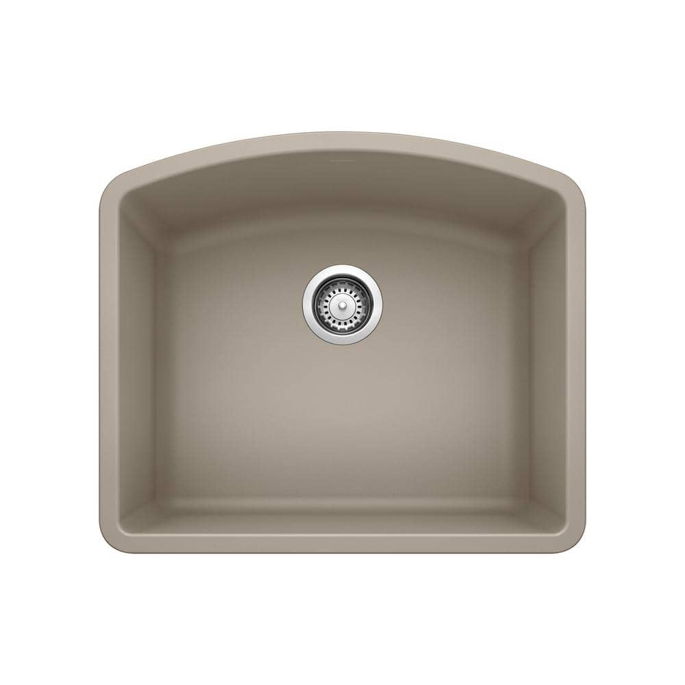 Blanco DIAMOND 24 in. Undermount Single Bowl Truffle Granite Composite ...