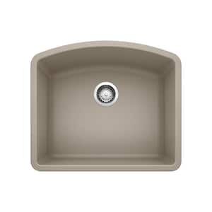 DIAMOND 24 in. Undermount Single Bowl Truffle Granite Composite Kitchen Sink