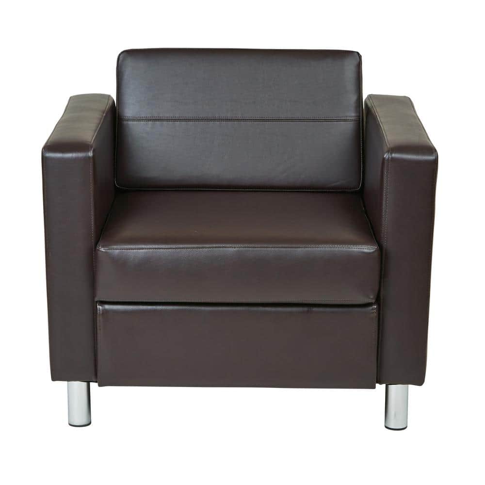 Pacific Espresso Faux Leather Arm Chair price history on PriceWatchPro