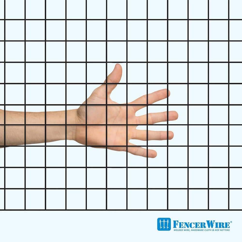 Black Vinyl Coated Welded Wire Mesh Fence 4 ft. x 50 ft.