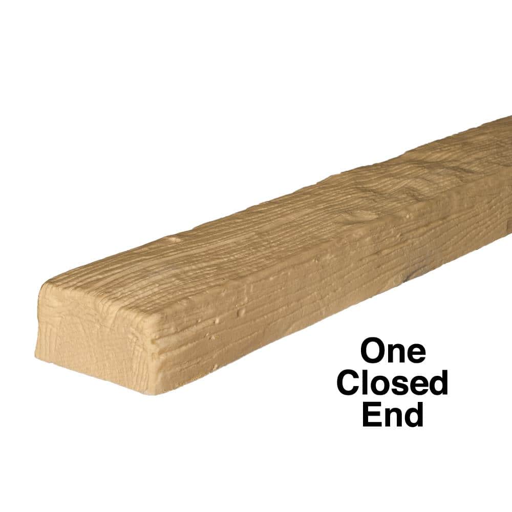 Unfinished Modern Faux Wood Beam with Milled Grain Texture