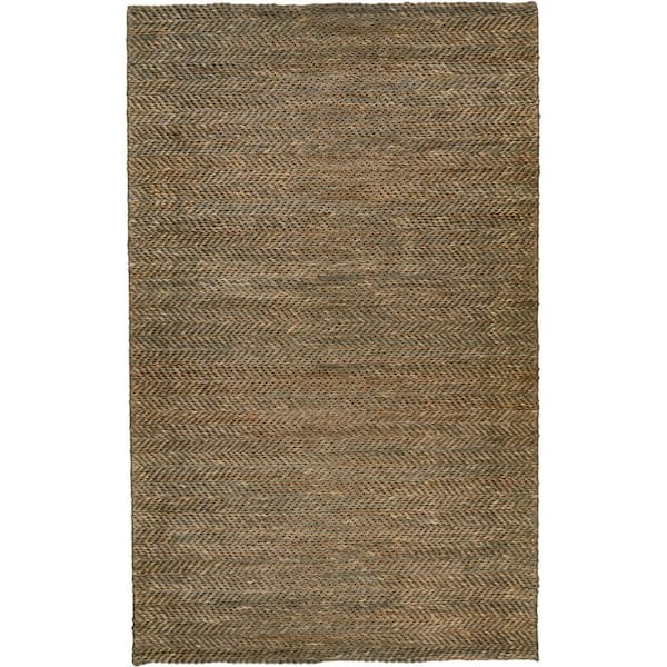 5 ft. x 8 ft. Brown Solid Color Area Rug