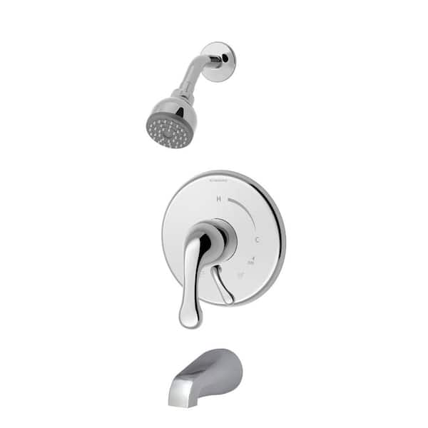 Symmons Unity 1-Handle Tub and Shower Faucet Trim Kit in Chrome (Valve not Included)