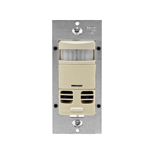 Leviton Dual-Relay Multi-Technology Wall Switch Motion Sensor, Ivory OSSMT-MDI