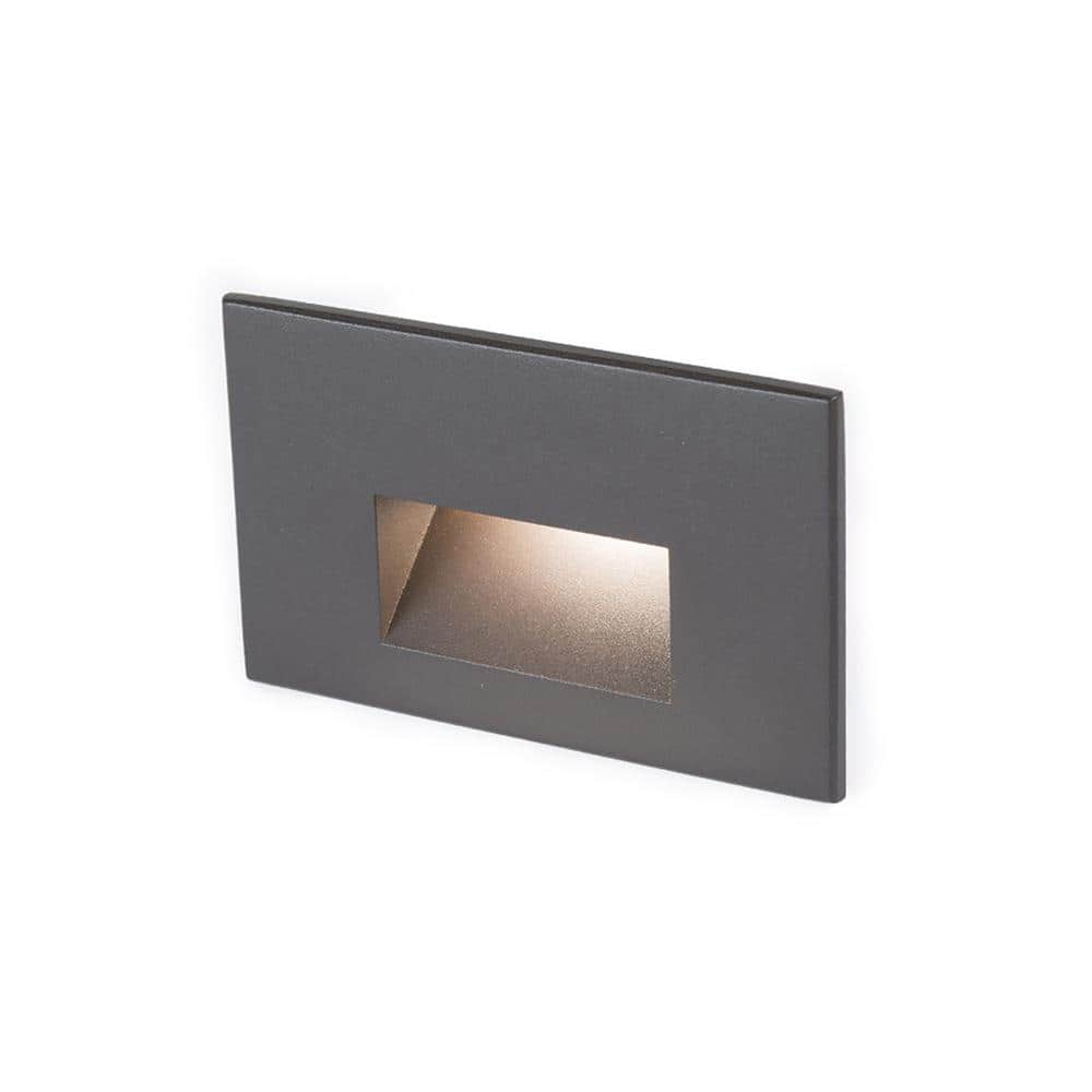 WAC LANDSCAPE Horizontal Step Light Low-Voltage Integrated LED 12-Volt Bronze on Aluminum Alloy 2700K