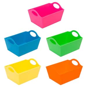3.15 in. x 4.33 in. x 5.51 in. Assorted Colors Plastic Closet Drawer Organizer