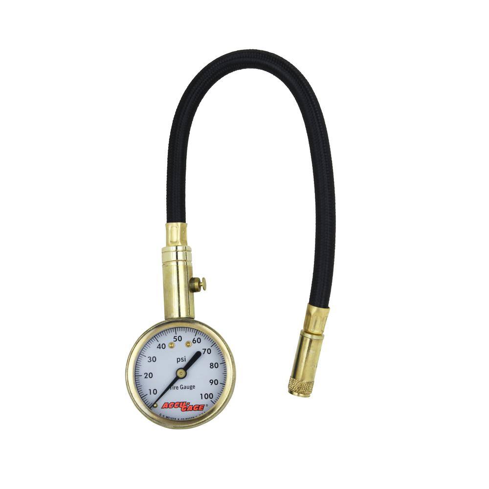 Tire Pressure Gauge 11 in. Flex Air Hose Straight Foot Air Chuck 100 PSI price history on PriceWatchPro