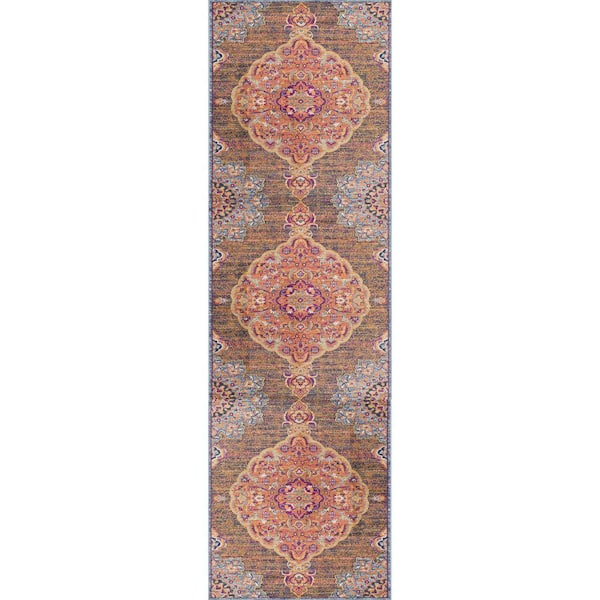 Savannah Rust 2 ft. 3 in. x 8 ft. Traditional Runner Area Rug