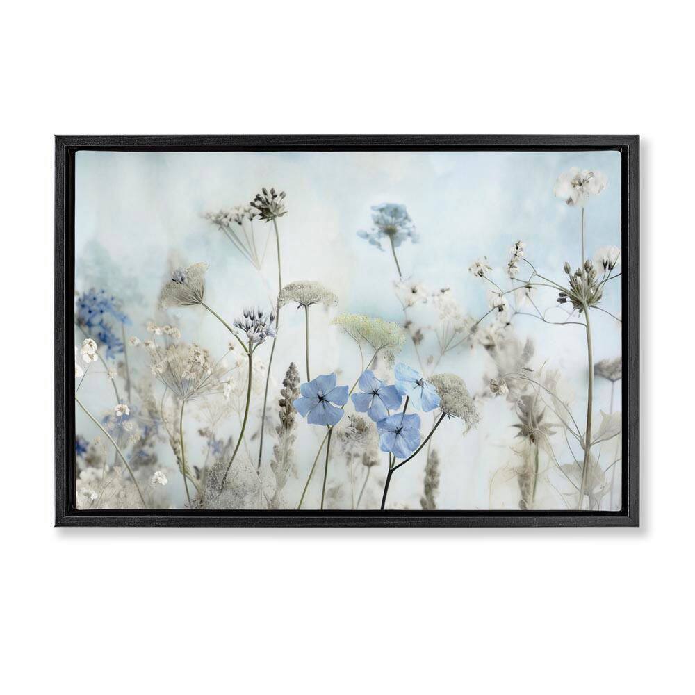 Blooming Subtle Wildflowers by Irene Weisz Black Floater Frame Nature Graphic Art Print 17 in. x 25 in. price history on PriceWatchPro
