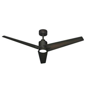 Reveal Wi-Fi 52 in. Integrated LED Indoor/Outdoor Oil Rubbed Bronze Ceiling Fan with Light with Remote Control