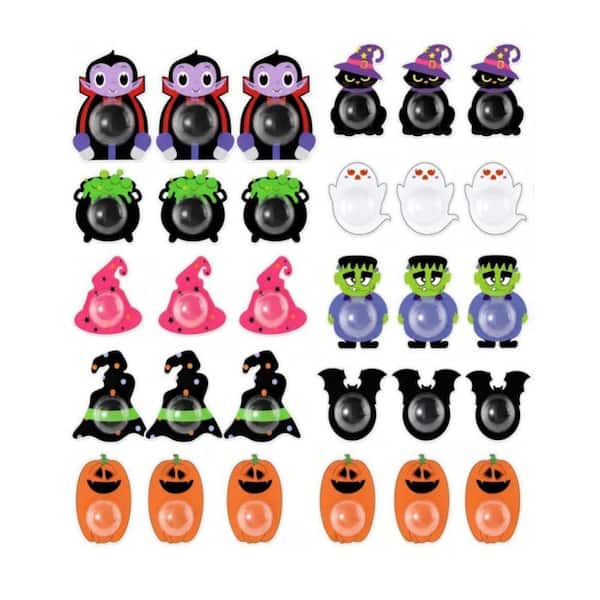 Halloween Sturdy Portable DIY Design, Candy Holder Cards, DIY Trick or Treat Party Favors, Multi-Colored (Set of 36)