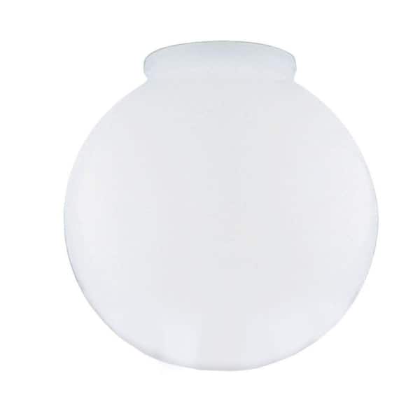 Westinghouse 12 in. White Polyethylene Globe with 4 in. Fitter