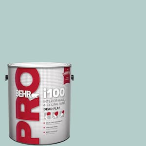 1 gal. #PPU13-15 Clear Pond Dead Flat Interior Paint