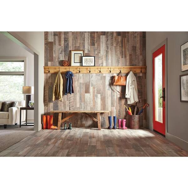 Marazzi Montagna Wood Weathered Gray 6 in. x 24 in. Porcelain Floor and Wall Tile (14.53 sq. ft. / case)