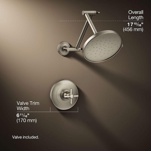KOHLER Paces Single Handle 3-Spray Shower Faucet with 1.75 GPM in
