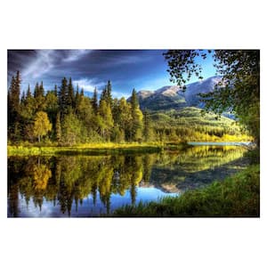"Serenity's Pass" Floater Frame Nature Photography Wall Art 32 in. x 47 in.
