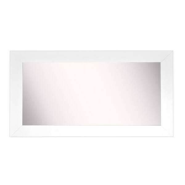 30 In W X 67 H Framed Rectangular Bathroom Vanity Mirror White Dv036m The Home Depot 30 In W X 67 H Framed Rectangular, Chaz Modern Contemporary Beveled Bathroom Vanity Mirror