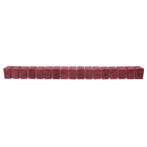 42 in. x 3 in. x 3.75 in. Deep Red Brick Veneer Siding Ledger