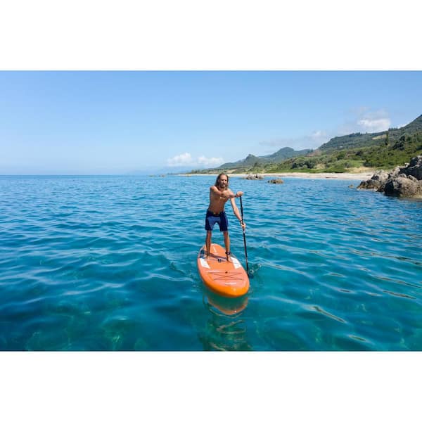 AM Stand-Up AQUA Paddle Safety And ft. Board, Paddle The All-Around Leash Fusion With BT-21FUP Home MARINA - in., Depot 10 10 Inflatable