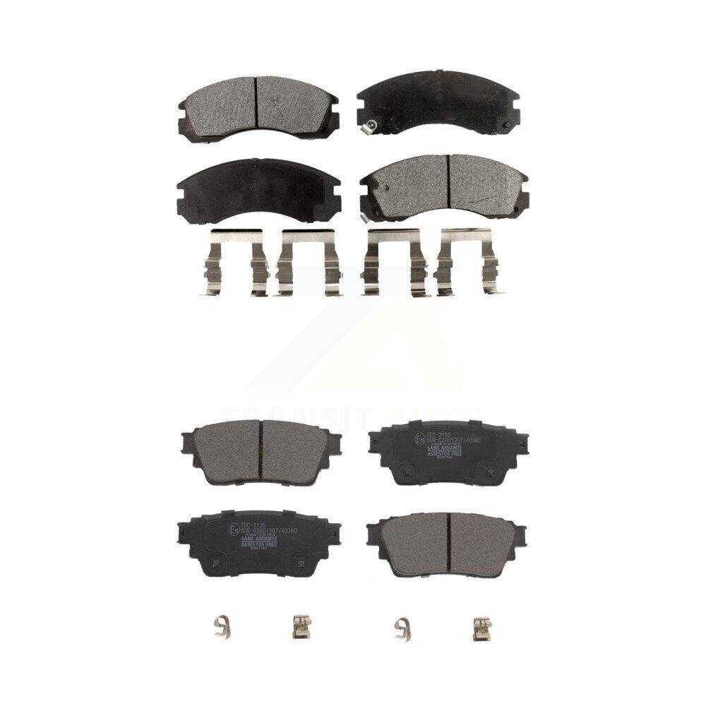 Max Advanced Brakes Front & Rear Rotors + Ceramic Pads Kit For 2007-2013 Mitsubishi Outlander