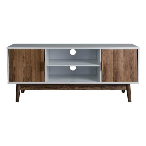 Tileon Natural MDF Sideboard, MID-CENTURY TV STAND