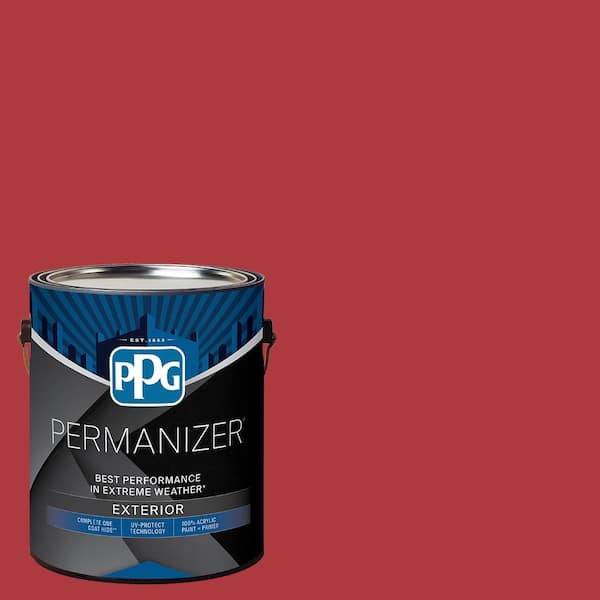 1 gal. PPG1187-7 Red Gumball Semi-Gloss Exterior Paint