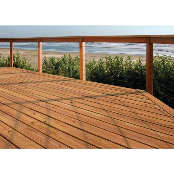 5/4 in. x 6 in. x 16 ft. Premium Ground Contact Cedar-Tone Pressure-Treated Lumber