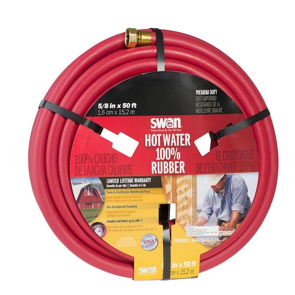 Swan 5/8 in. Dia x 50 ft. Premium Hot Heavy Duty Water Hose