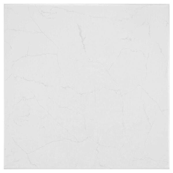 Merola Tile Pichet Solo Branco 13-1/8 in. x 13-1/8 in. Ceramic Floor and Wall Tile (11 sq. ft. / case)-DISCONTINUED