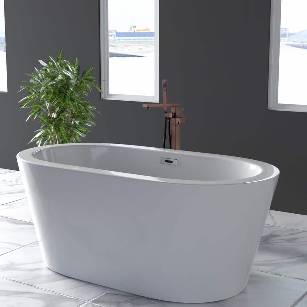 Oil Rubbed Bronze Freestanding Bathtub Faucet with Hand Shower