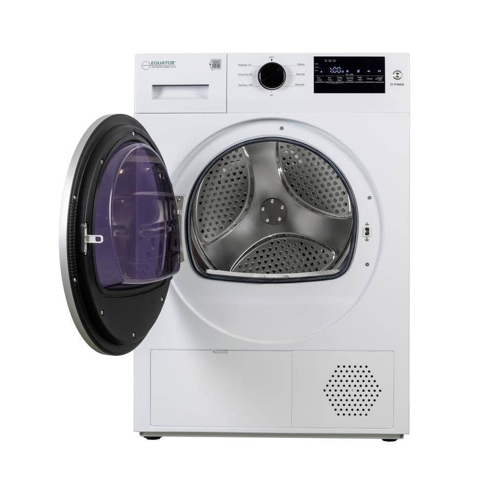 Equator 24" White Front Load Dryer with Moisture Sensing