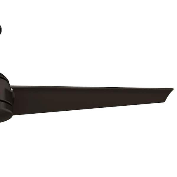Hunter - Trimaran 52 in. Outdoor Premier Bronze Ceiling with Wall Control For Patios or Bedrooms