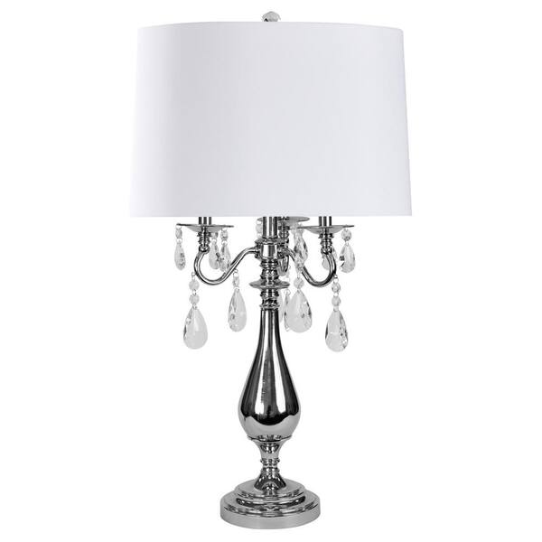 StyleCraft 30.25 in. White Indoor Floor Lamp