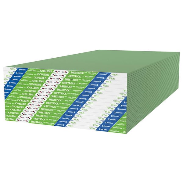 5/8 in. x 4 ft. x 8 ft. Mold Tough Firecode X Drywall