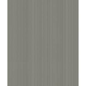 Boutique Collection Bronze Textured Stripe Non-Pasted Paper on Non-Woven Wallpaper Roll