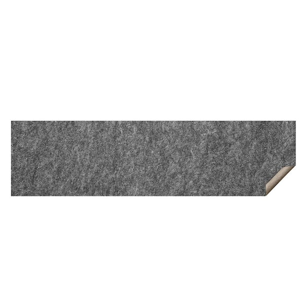 Slip-Resistant Rug Pad, 25 x 94.49 in. Protective Cushioning Carpet Pad, 0. 24in. Thick-Dual Surface Felt, Grey