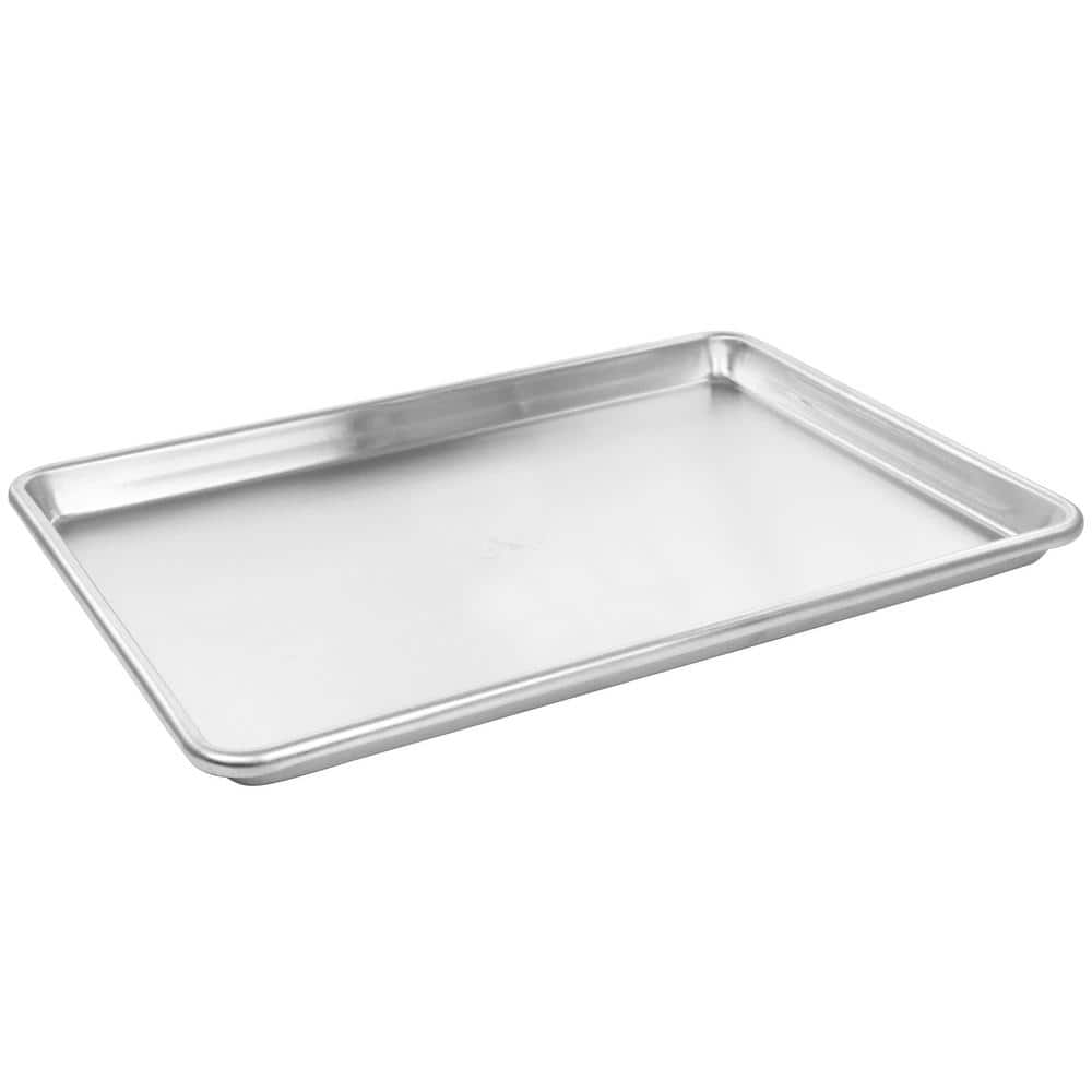 Oster Baker's Glee 13 in. x 9.6 in. Stainless Steel Cookie Sheet and 12 in.  Cooling Rack Bakeware Set in Silver 985118776M - The Home Depot