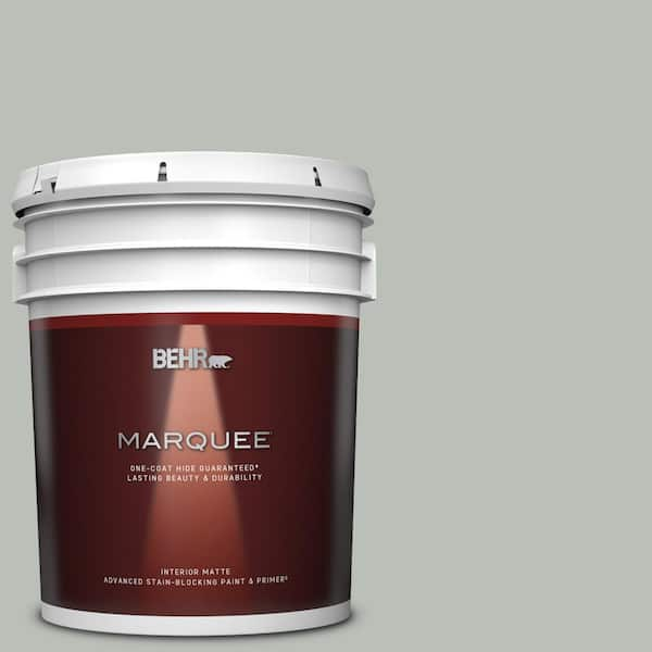 BEHR MARQUEE 5 gal. #T16-11 Celadon Matte Interior Paint & Primer