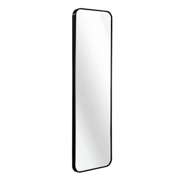 Unbranded 14 in. W x 47 in. H Rectangular Framed Wall Bathroom Vanity Mirror in Black