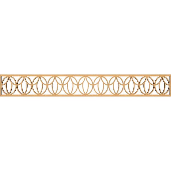Ekena Millwork Shoshoni Fretwork 0.375 in. D x 46.5 in. W x 6 in. L MDF Wood Panel Moulding