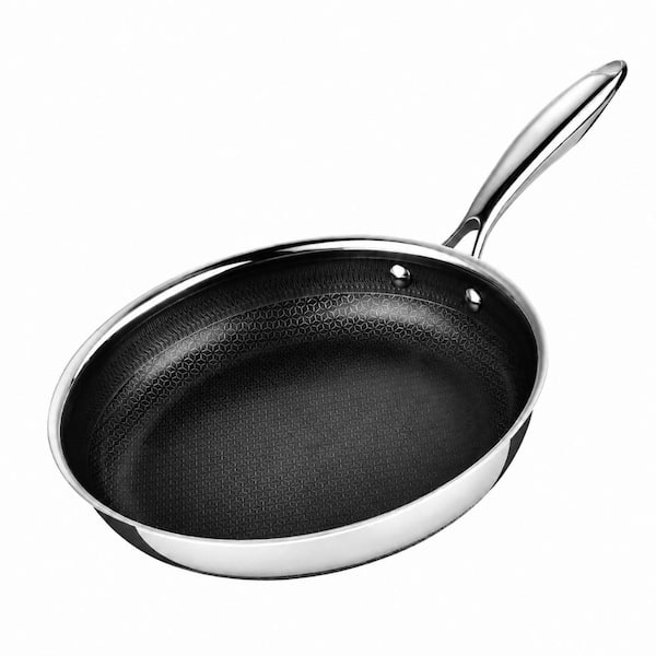 9.5 Inch Ceramic Nonstick Frying Pan Stainless Steel Skillet PFAS
