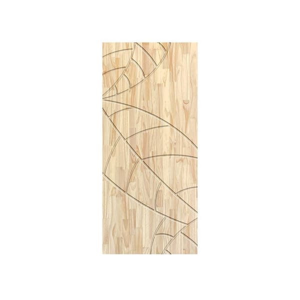 CALHOME 42 in. x 96 in. Hollow Core Natural Solid Wood Unfinished Interior Door Slab