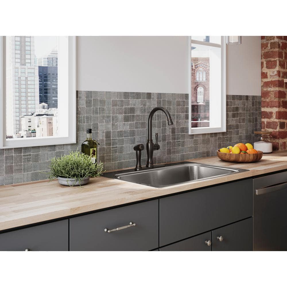 Verse 33'' Stainless Steel Single Bowl Drop-In Kitchen Sink