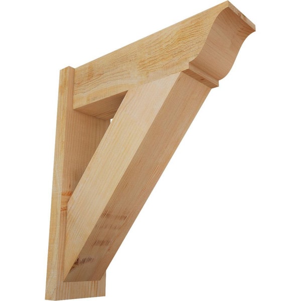 Ekena Millwork 8 in. x 30 in. x 26 in. Traditional Rough Sawn Douglas Fir Outlooker