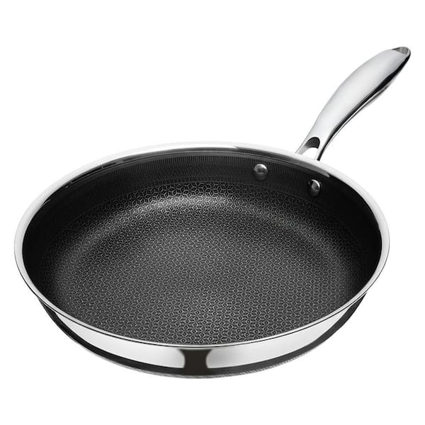 Hybrid Ceramic Stainless Steel Nonstick Saute Pan with Stay Cool Handle Non Toxic PFAS PFOA PTFE Free 1 Piece
