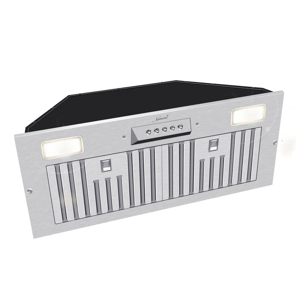 30 in. 600 CFM Ducted Insert Range Hood in Stainless Steel