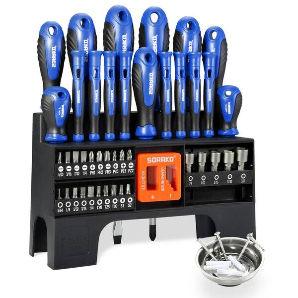 BRAND NEW 21 PIECE SCREWDRIVER SET IN STORAGE CASE BOX SLOTTED POZI PHILLIPS 