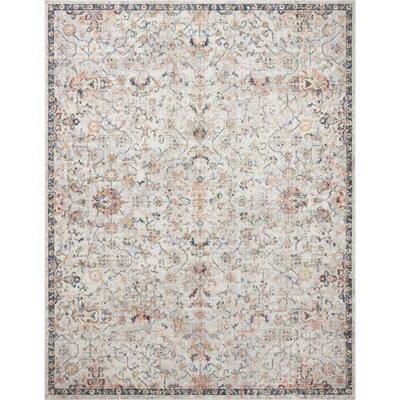 Rugs America Estelle grey Ivory 4x5 Rug at